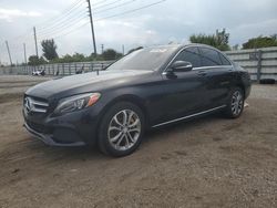 Salvage cars for sale from Copart Miami, FL: 2015 Mercedes-Benz C 300 4matic