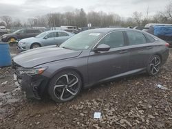 Salvage cars for sale at Chalfont, PA auction: 2019 Honda Accord Sport