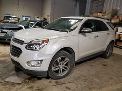Salvage cars for sale from Copart West Mifflin, PA: 2017 Chevrolet Equinox Premier