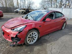 Salvage cars for sale from Copart Portland, OR: 2022 Tesla Model 3