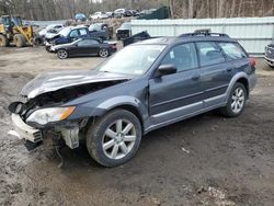 Salvage cars for sale at Center Rutland, VT auction: 2009 Subaru Outback 2.5I