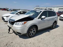 Salvage cars for sale at Kansas City, KS auction: 2015 Subaru Forester 2.5I Touring