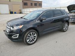 Salvage cars for sale at Kansas City, KS auction: 2017 Ford Edge Titanium