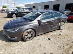 Salvage cars for sale at Jacksonville, FL auction: 2015 Chrysler 200 Limited