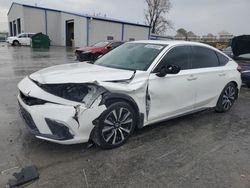 Salvage cars for sale at Tulsa, OK auction: 2022 Honda Civic EXL