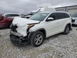 Toyota Highlander salvage cars for sale: 2015 Toyota Highlander XLE