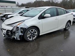 Salvage cars for sale from Copart Assonet, MA: 2017 Toyota Prius