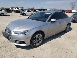 Salvage cars for sale at Kansas City, KS auction: 2017 Audi A4 Premium