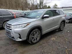 Salvage cars for sale from Copart Center Rutland, VT: 2018 Toyota Highlander SE