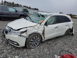 Salvage cars for sale at Windham, ME auction: 2015 Acura MDX Technology