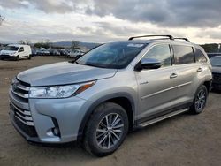 Salvage cars for sale at San Martin, CA auction: 2019 Toyota Highlander Hybrid