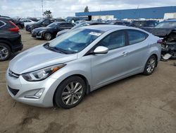 Hyundai salvage cars for sale: 2015 Hyundai Elantra SE