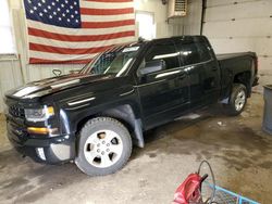 Salvage trucks for sale at Lyman, ME auction: 2017 Chevrolet Silverado K1500 LT