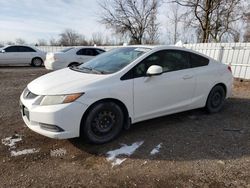 Salvage cars for sale at London, ON auction: 2012 Honda Civic LX