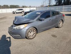 Salvage cars for sale at Dunn, NC auction: 2016 KIA Forte LX