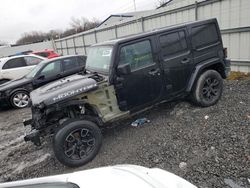 Salvage cars for sale at Albany, NY auction: 2017 Jeep Wrangler Unlimited Sahara