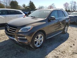 Mercedes-Benz salvage cars for sale: 2014 Mercedes-Benz ML 350 4matic