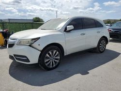 Salvage cars for sale from Copart Orlando, FL: 2016 Acura MDX Technology