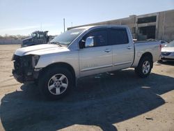 Salvage trucks for sale at Fredericksburg, VA auction: 2005 Nissan Titan XE