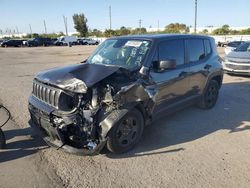 Jeep Renegade salvage cars for sale: 2021 Jeep Renegade Sport