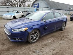 Salvage cars for sale at Davison, MI auction: 2014 Ford Fusion Titanium