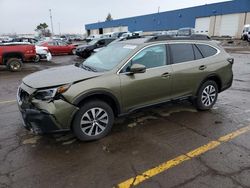 Salvage cars for sale from Copart Woodhaven, MI: 2021 Subaru Outback Premium