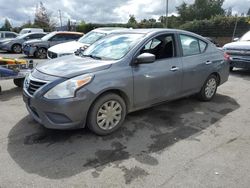 Salvage cars for sale from Copart San Martin, CA: 2016 Nissan Versa S