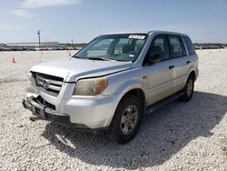 Salvage cars for sale at New Braunfels, TX auction: 2007 Honda Pilot LX