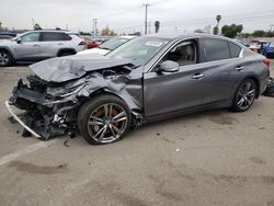 Salvage cars for sale at Colton, CA auction: 2017 Infiniti Q50 Premium