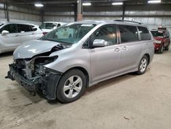 Salvage cars for sale at Des Moines, IA auction: 2018 Toyota Sienna LE
