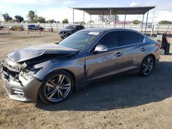 Salvage cars for sale at San Diego, CA auction: 2015 Infiniti Q50 Base