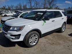 Salvage cars for sale at Bridgeton, MO auction: 2016 Ford Explorer