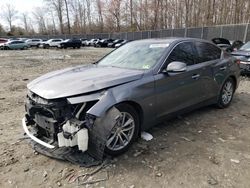 Salvage cars for sale from Copart Waldorf, MD: 2015 Infiniti Q50 Base