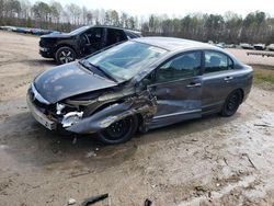 Salvage cars for sale from Copart Charles City, VA: 2009 Honda Civic LX