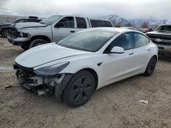 Salvage cars for sale at Magna, UT auction: 2021 Tesla Model 3