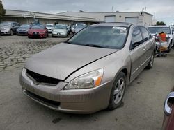 Salvage cars for sale from Copart Martinez, CA: 2003 Honda Accord EX