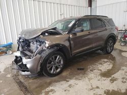 Salvage cars for sale at Franklin, WI auction: 2021 Ford Explorer XLT