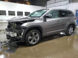 Salvage cars for sale at Blaine, MN auction: 2018 Toyota Highlander Limited