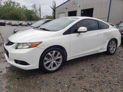 Salvage cars for sale at Savannah, GA auction: 2012 Honda Civic SI