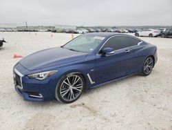 Salvage cars for sale from Copart New Braunfels, TX: 2017 Infiniti Q60 Premium