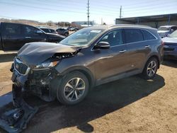 Salvage cars for sale at Colorado Springs, CO auction: 2019 KIA Sorento EX