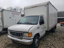 Salvage cars for sale from Copart West Warren, MA: 2006 Ford Econoline E450 Super Duty Cutaway Van