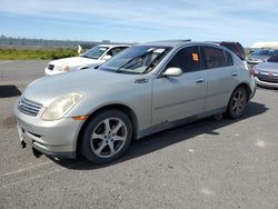 Salvage cars for sale at Sacramento, CA auction: 2003 Infiniti G35