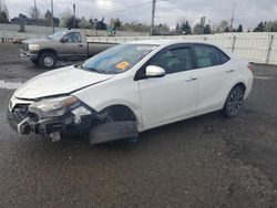 Salvage cars for sale at Portland, OR auction: 2017 Toyota Corolla L