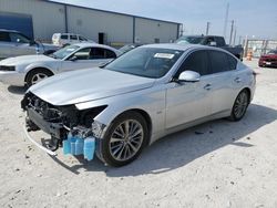 Salvage cars for sale at Haslet, TX auction: 2018 Infiniti Q50 Luxe