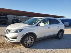 Salvage cars for sale from Copart Andrews, TX: 2015 Lincoln MKC