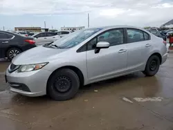 Vehiculos salvage en venta de Copart Grand Prairie, TX: 2015 Honda Civic LX