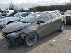 Salvage cars for sale from Copart San Martin, CA: 2017 Toyota Corolla L