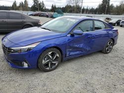 Salvage cars for sale from Copart Graham, WA: 2023 Hyundai Elantra Limited