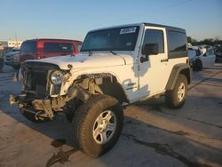 Salvage cars for sale from Copart Grand Prairie, TX: 2014 Jeep Wrangler Sport